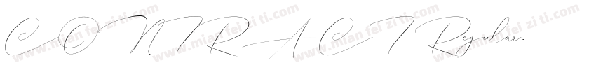 CONTRACT Regular字体转换